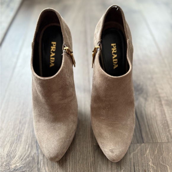 Prada Suede Ankle Booties - Picture 2 of 10